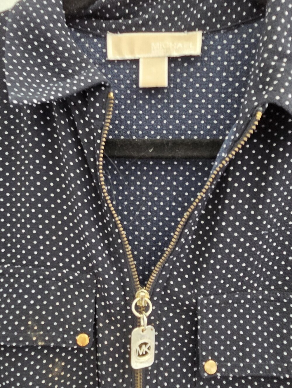 Michael Kors Zip Front Blouse - Picture 8 of 9